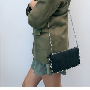 ZARA studded crossbody bag